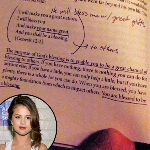 Selena Gomez Reflects On Bible Verse Wants To Be A Blessing E Online Ca